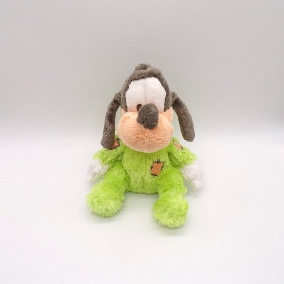 Disney Baby Goofy Plush Rattle Green Soft Patches 8 inches Stuffed Animal Toy - Picture 2 of 11